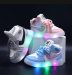 Fashion led shoes children's sports sneakers boys up l